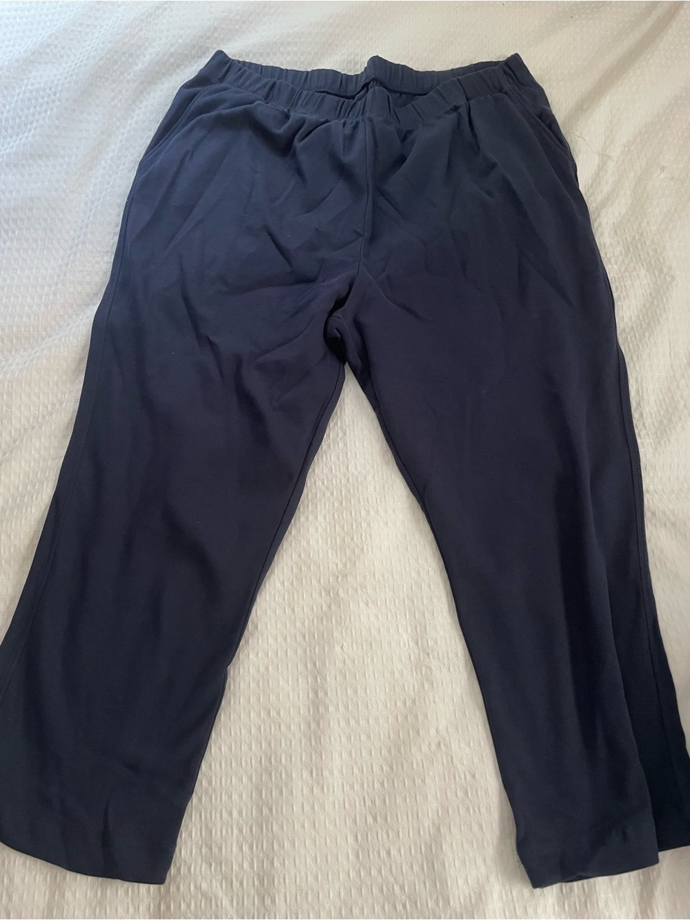 Lands' End Men's Dark Navy Elastic-Waist Joggers